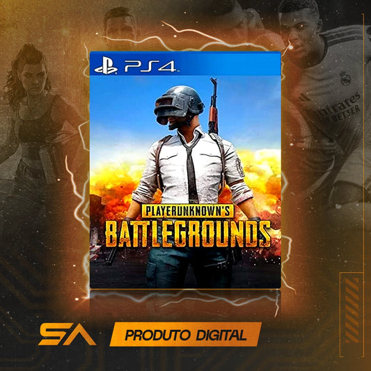 Capa oficial do jogo Playerunknowns Battlegrounds para PS4 em Mídia Digital