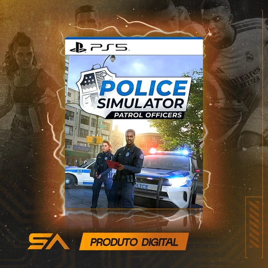 Capa oficial do jogo Police Simulator: Patrol Officers para PS5 em Mídia Digital