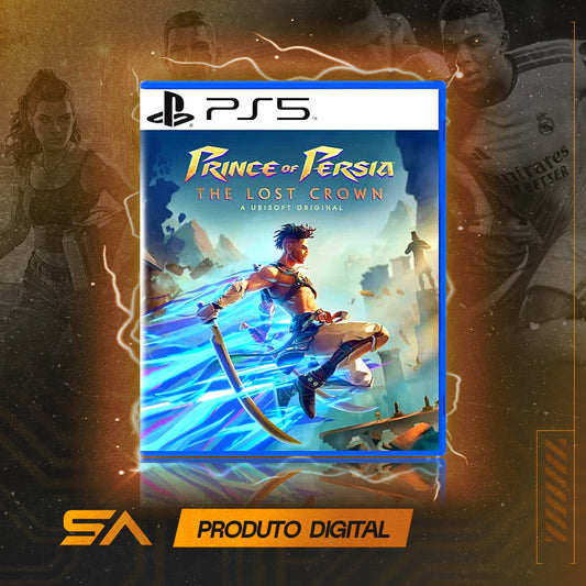 Capa oficial do jogo Prince of Persia The Lost Crown para PS5 em Mídia Digital