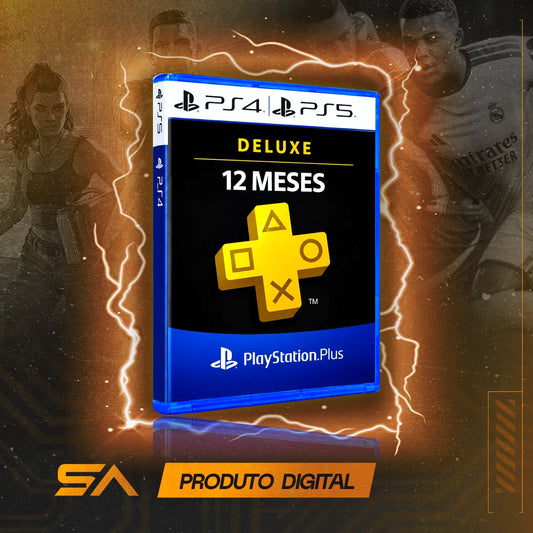 Capa oficial do jogo Ps Plus Deluxe - 12 Meses para PS4 em Mídia Digital