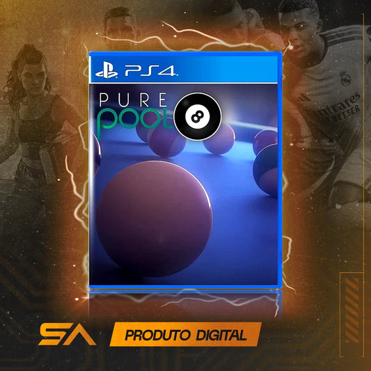 Capa oficial do jogo Pure Pool para PS4 em Mídia Digital