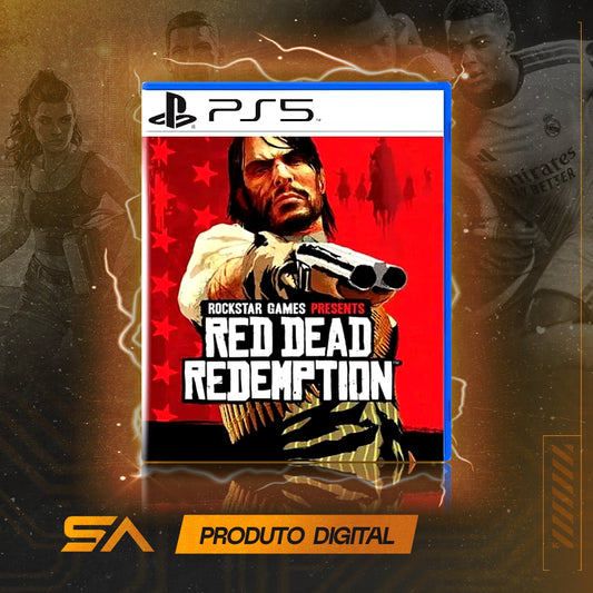 Capa oficial do jogo Red Dead Redemption para PS5 em Mídia Digital