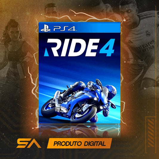 Capa oficial do jogo Ride 4 para PS4 em Mídia Digital