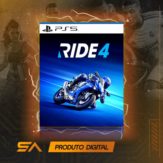 Capa oficial do jogo Ride 4 para PS5 em Mídia Digital