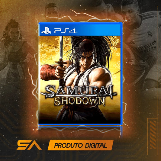 Capa oficial do jogo Samurai Shodown para PS4 em Mídia Digital