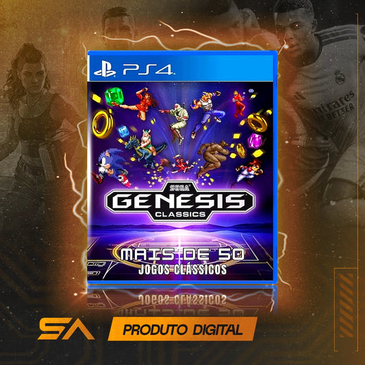 Capa oficial do jogo Sega Genesis Classics para PS4 em Mídia Digital
