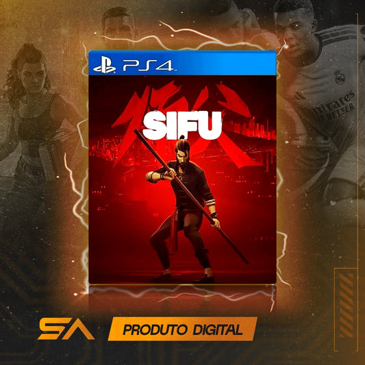 Capa oficial do jogo Sifu para PS4 em Mídia Digital