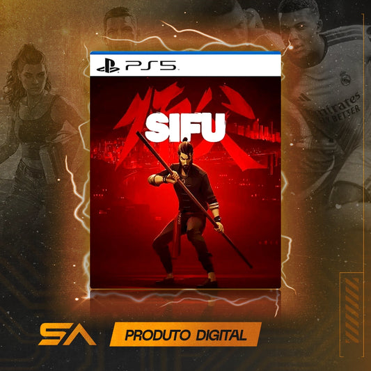Capa oficial do jogo Sifu para PS5 em Mídia Digital