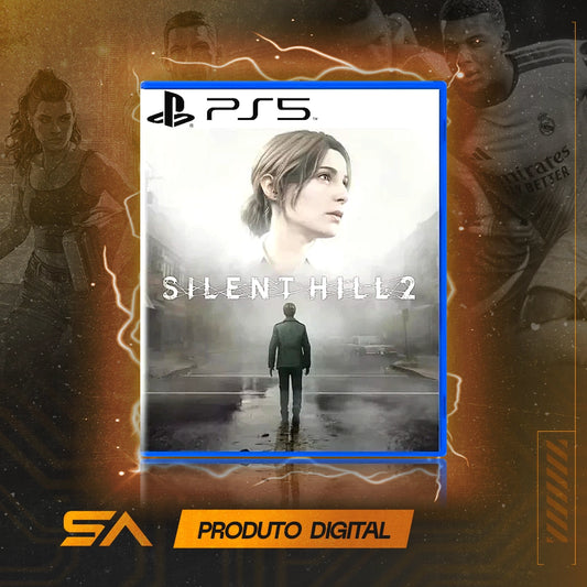 Capa oficial do jogo Silent Hill 2 para PS5 em Mídia Digital