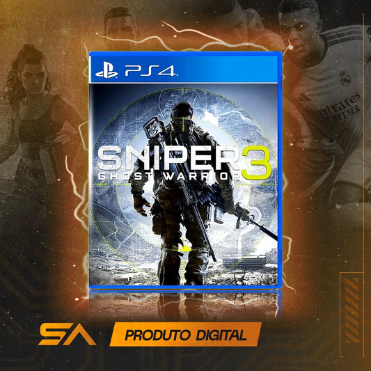 Capa oficial do jogo Sniper Ghost Warrior 3 Season Pass Edition para PS4 em Mídia Digital