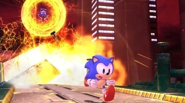 Gameplay e captura de tela de Sonic X Shadow Generations - PS4