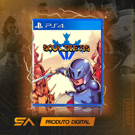 Capa oficial do jogo Souldiers para PS4 em Mídia Digital