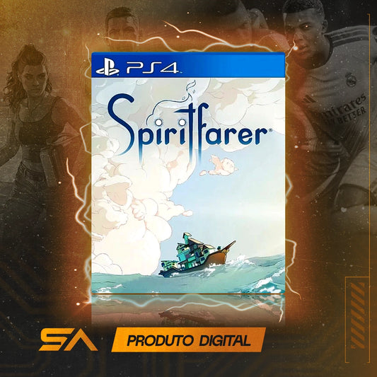 Capa oficial do jogo Spiritfarer para PS4 em Mídia Digital