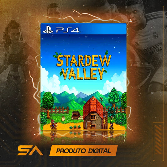 Capa oficial do jogo Stardew Valley para PS4 em Mídia Digital