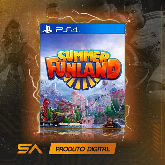 Capa oficial do jogo Summer Funland para PS4 em Mídia Digital