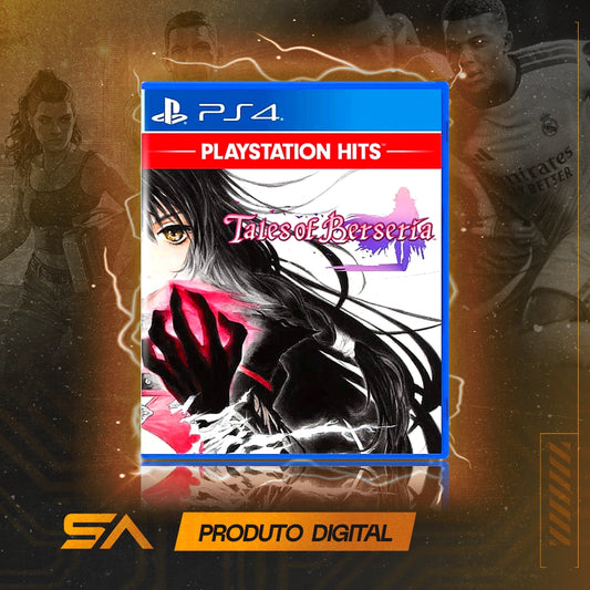 Capa oficial do jogo Tales of Berseria para PS4 em Mídia Digital