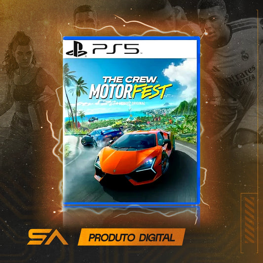 Capa oficial do jogo The Crew Motorfest Standard Edition para PS5 em Mídia Digital