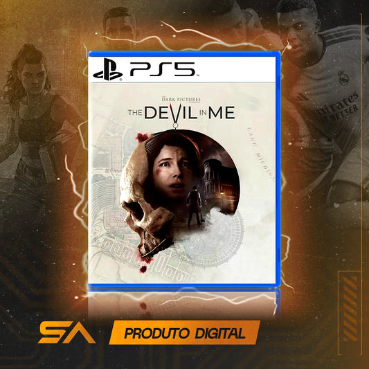 Capa oficial do jogo The Dark Pictures Anthology: The Devil in Me para PS5 em Mídia Digital