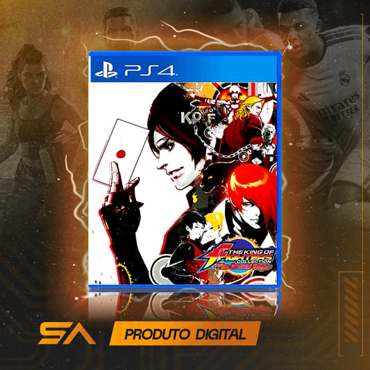 Capa oficial do jogo The King of Fighters Collection The Orochi Saga para PS4 em Mídia Digital