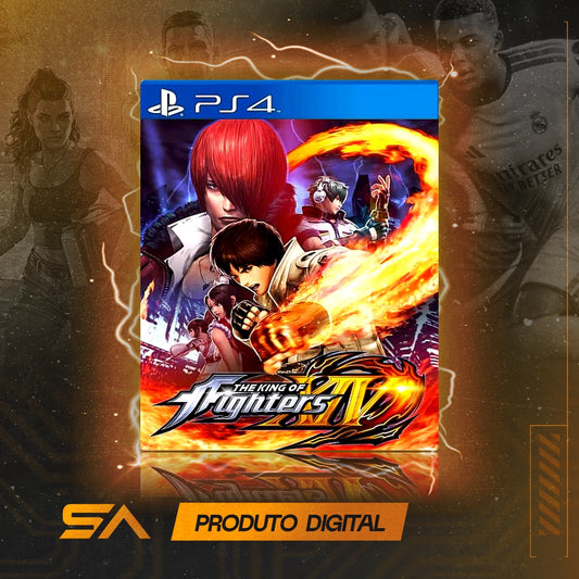 Capa oficial do jogo The King of Fighters XIV para PS4 em Mídia Digital