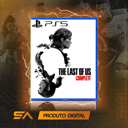 Capa oficial do jogo The Last of Us Completo para PS5 em Mídia Digital