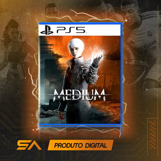 Capa oficial do jogo The Medium para PS5 em Mídia Digital
