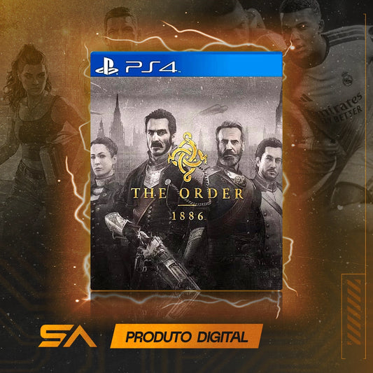 Capa oficial do jogo The Order: 1886 para PS4 em Mídia Digital