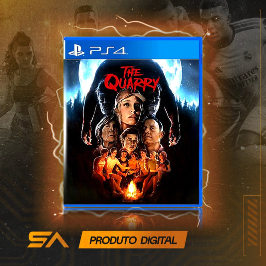 Capa oficial do jogo The Quarry para PS4 em Mídia Digital
