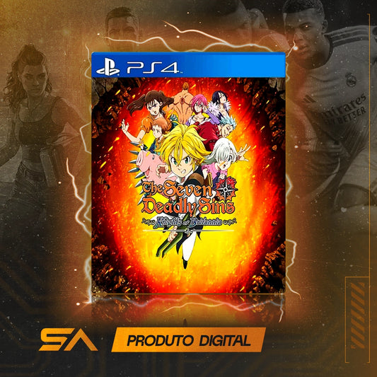 Capa oficial do jogo The Seven Deadly Sins: Knights of Britannia para PS4 em Mídia Digital