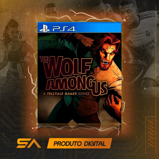 Capa oficial do jogo The Wolf Among Us para PS4 em Mídia Digital