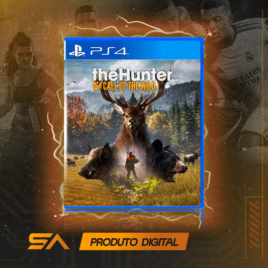 Capa oficial do jogo Thehunter Call of The Wild para PS4 em Mídia Digital