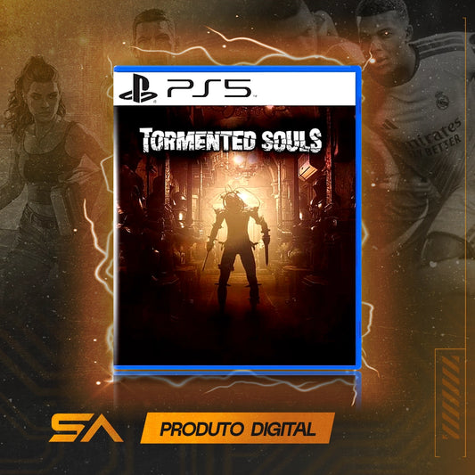 Capa oficial do jogo Tormented Souls para PS5 em Mídia Digital