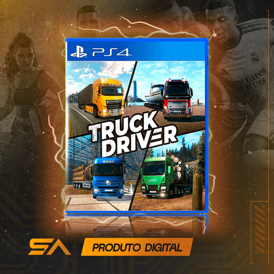 Capa oficial do jogo Truck Driver para PS4 em Mídia Digital