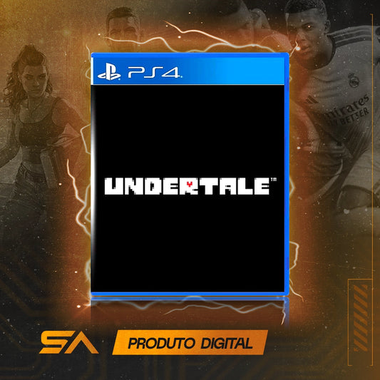 Capa oficial do jogo Undertale para PS4 em Mídia Digital