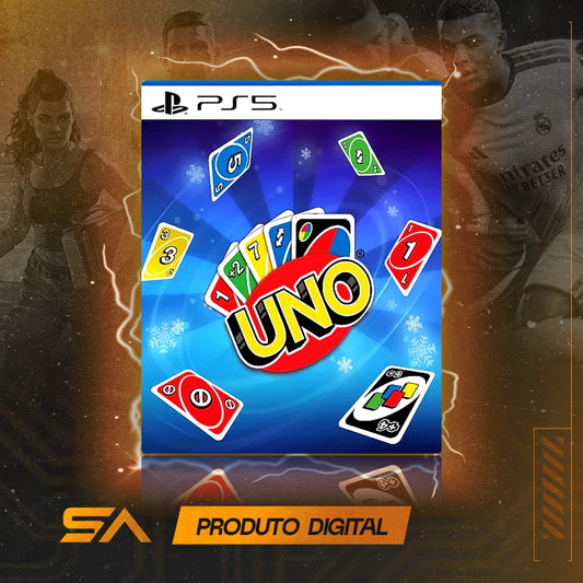 Capa oficial do jogo Uno para PS5 em Mídia Digital