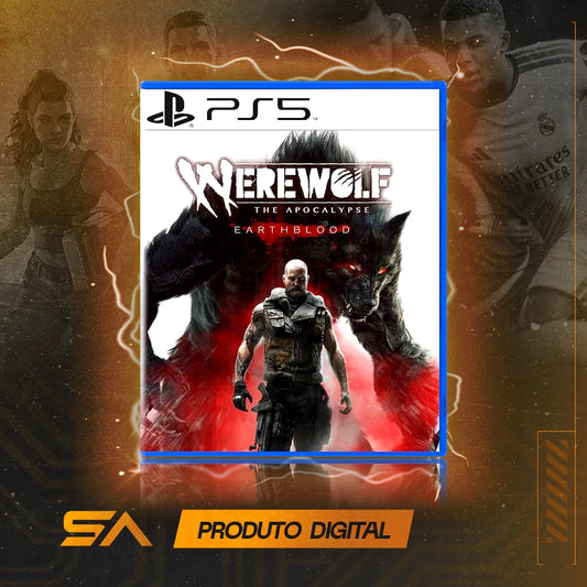 Capa oficial do jogo Werewolf: The Apocalypse - Earthblood para PS5 em Mídia Digital