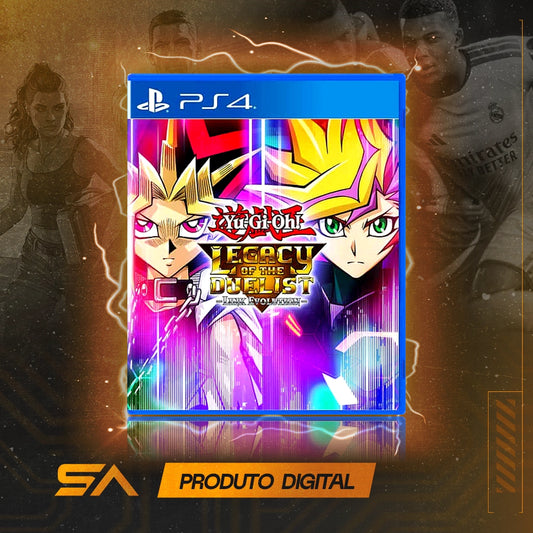 Capa oficial do jogo Yu-Gi-Oh! Legacy of The Duelist: Link Evolution para PS4 em Mídia Digital